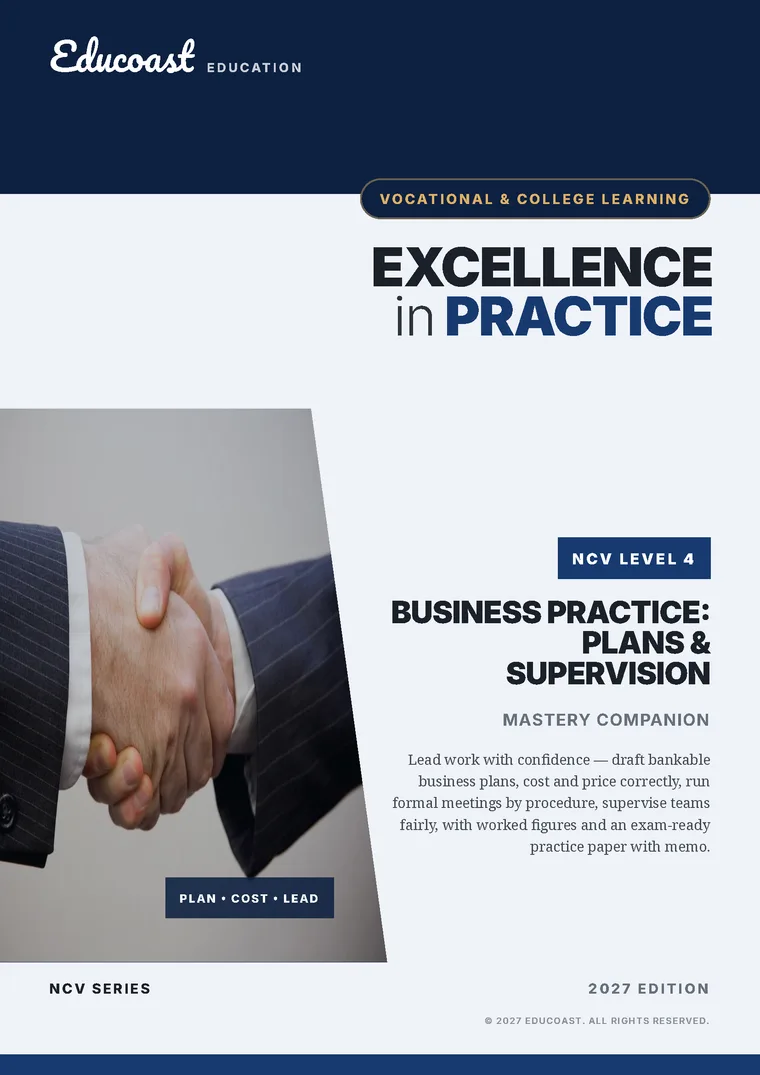 Cover of Business Practice NCV Level 4 (2027)