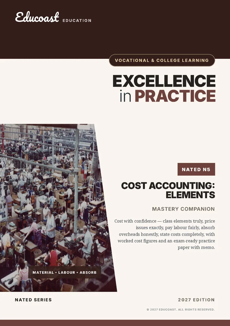 Cover of Cost and Management Accounting NATED N5 (2027)