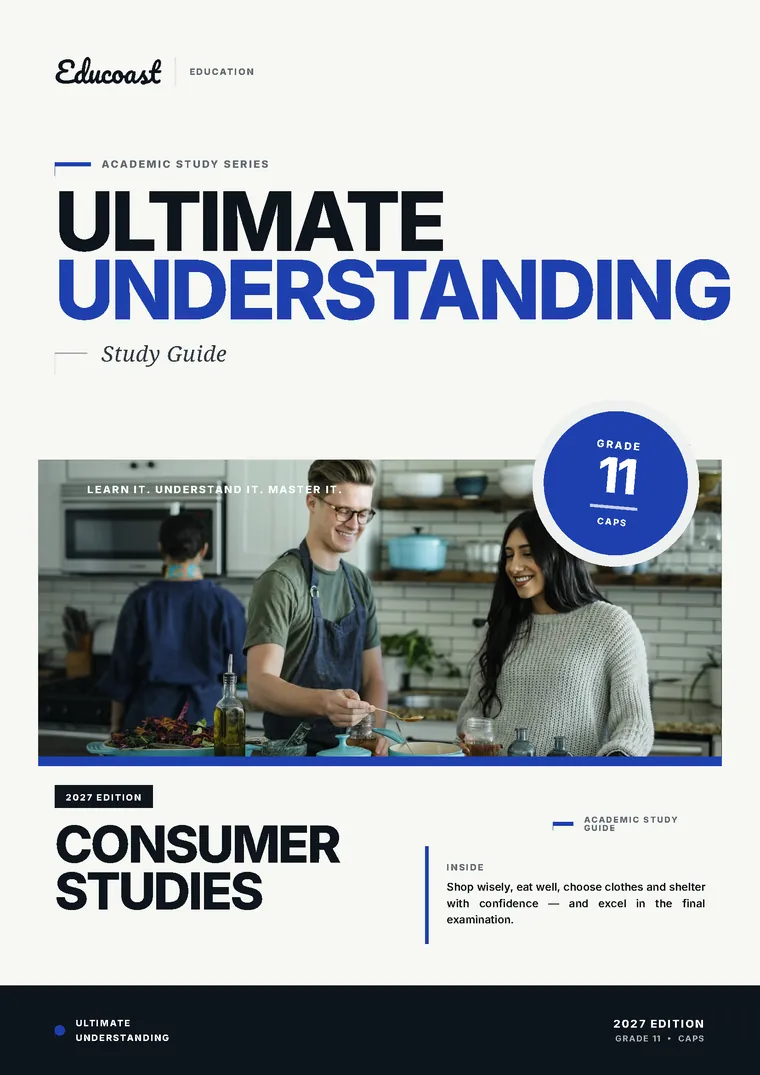 Cover of Consumer Studies DBE Grade 11 (2027)