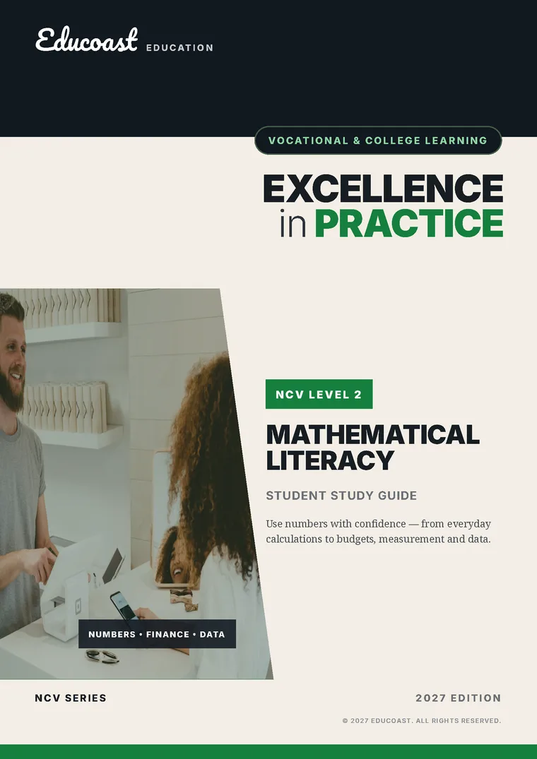 Cover of Mathematical Literacy NCV Level 2 (2027)