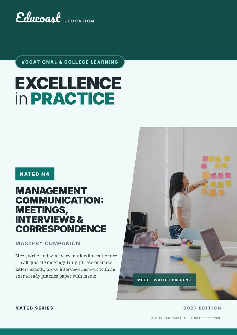 Cover of Management Communication NATED N4 (2027)