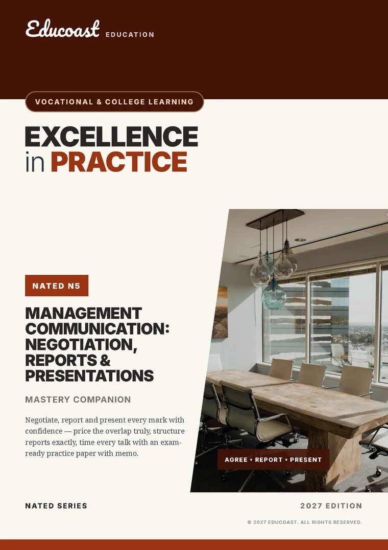 Cover of Management Communication NATED N5 (2027)