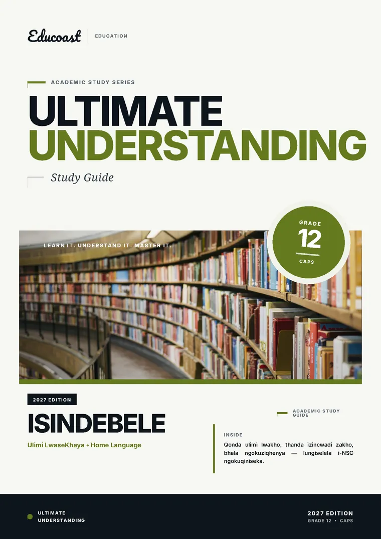 Cover of isiNdebele Home Language DBE Grade 12 (2027)