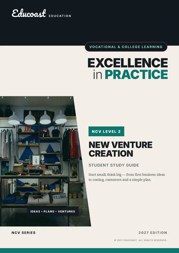 Cover of New Venture Creation NCV Level 2 (2027)