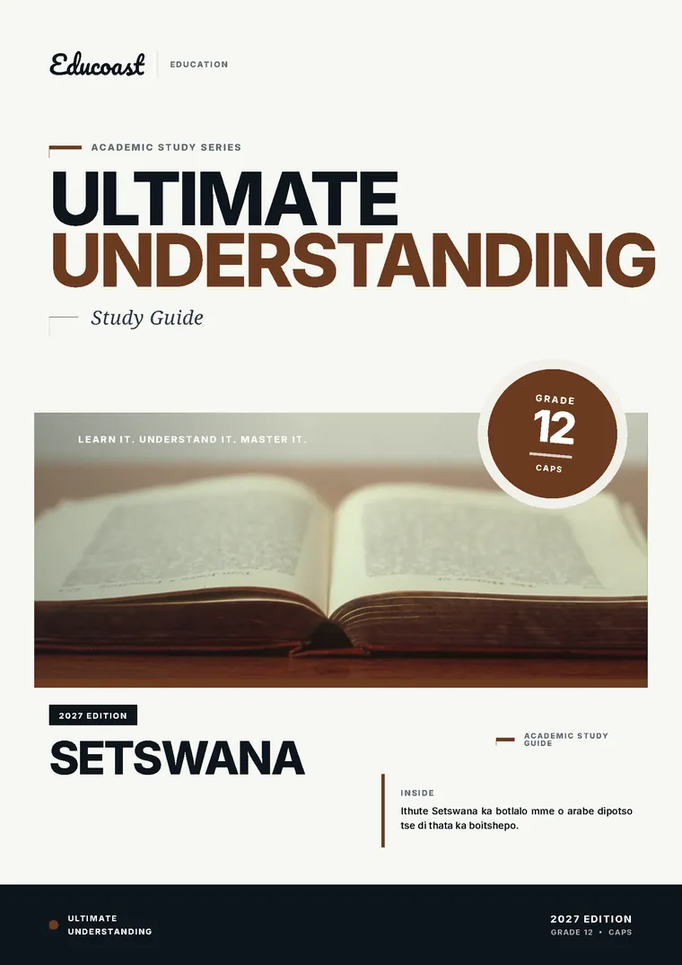 Cover of Setswana Home Language Grade 12 (2027)
